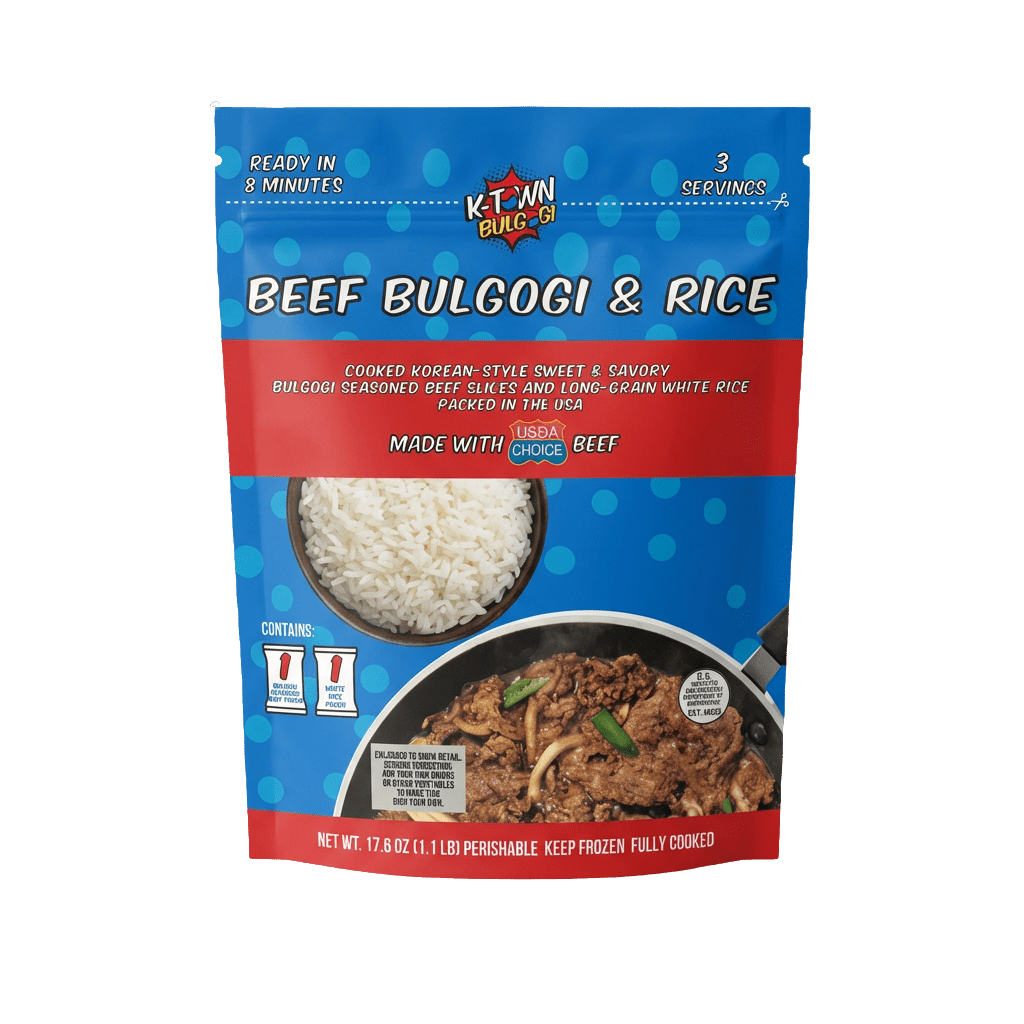 Beef Bulgogi & Rice (17.6 OZ) - K - town Bulgogi