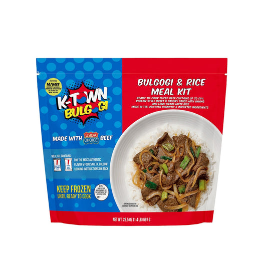 Beef Bulgogi & Rice Meal Kit (23.5 OZ) - K - town Bulgogi