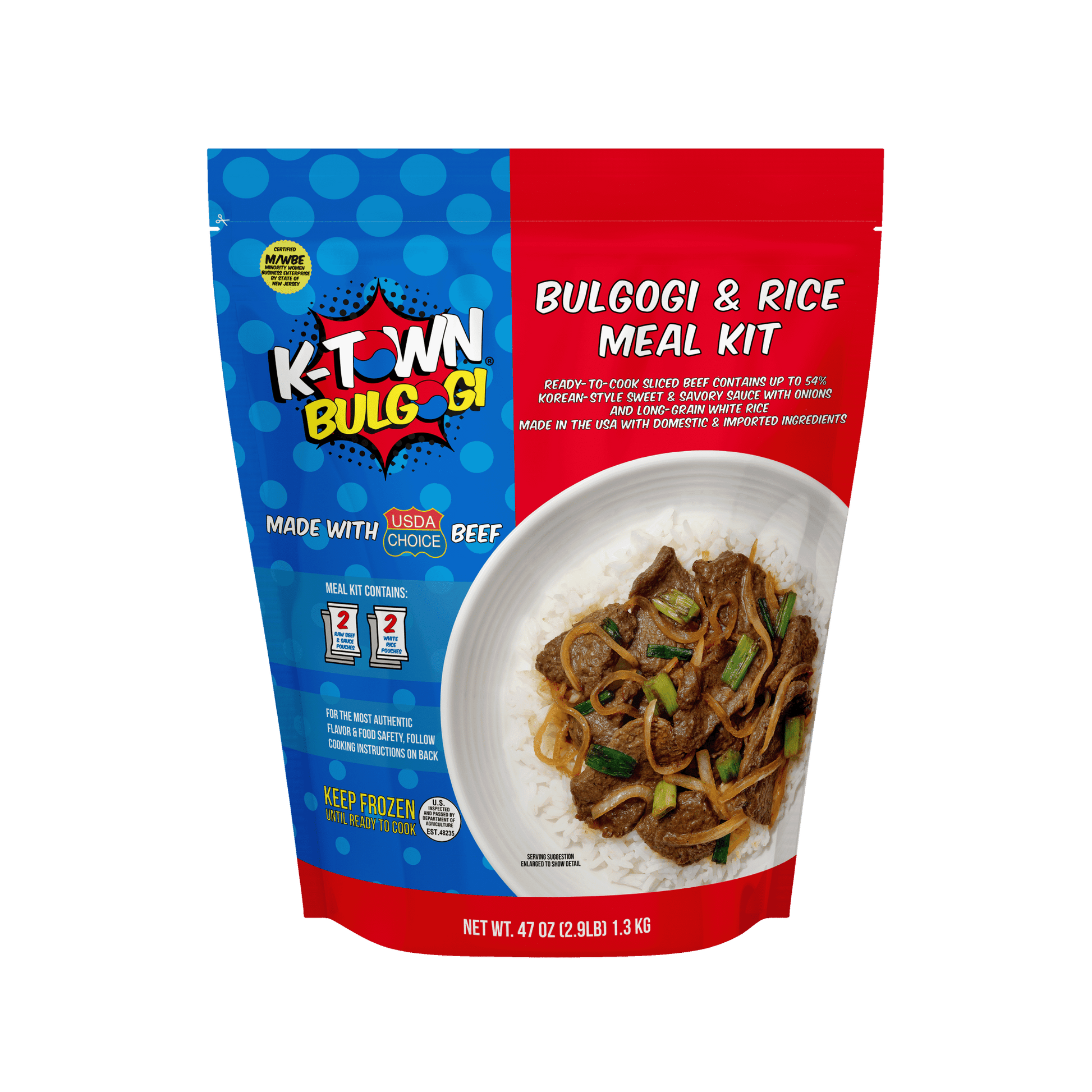 Beef Bulgogi & Rice Meal Kit (47 OZ) - K - town Bulgogi