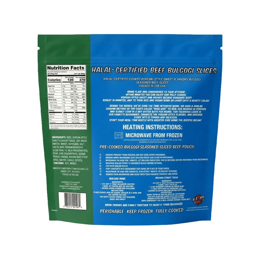 Certified Halal Beef Bulgogi (7 OZ) - K - town Bulgogi