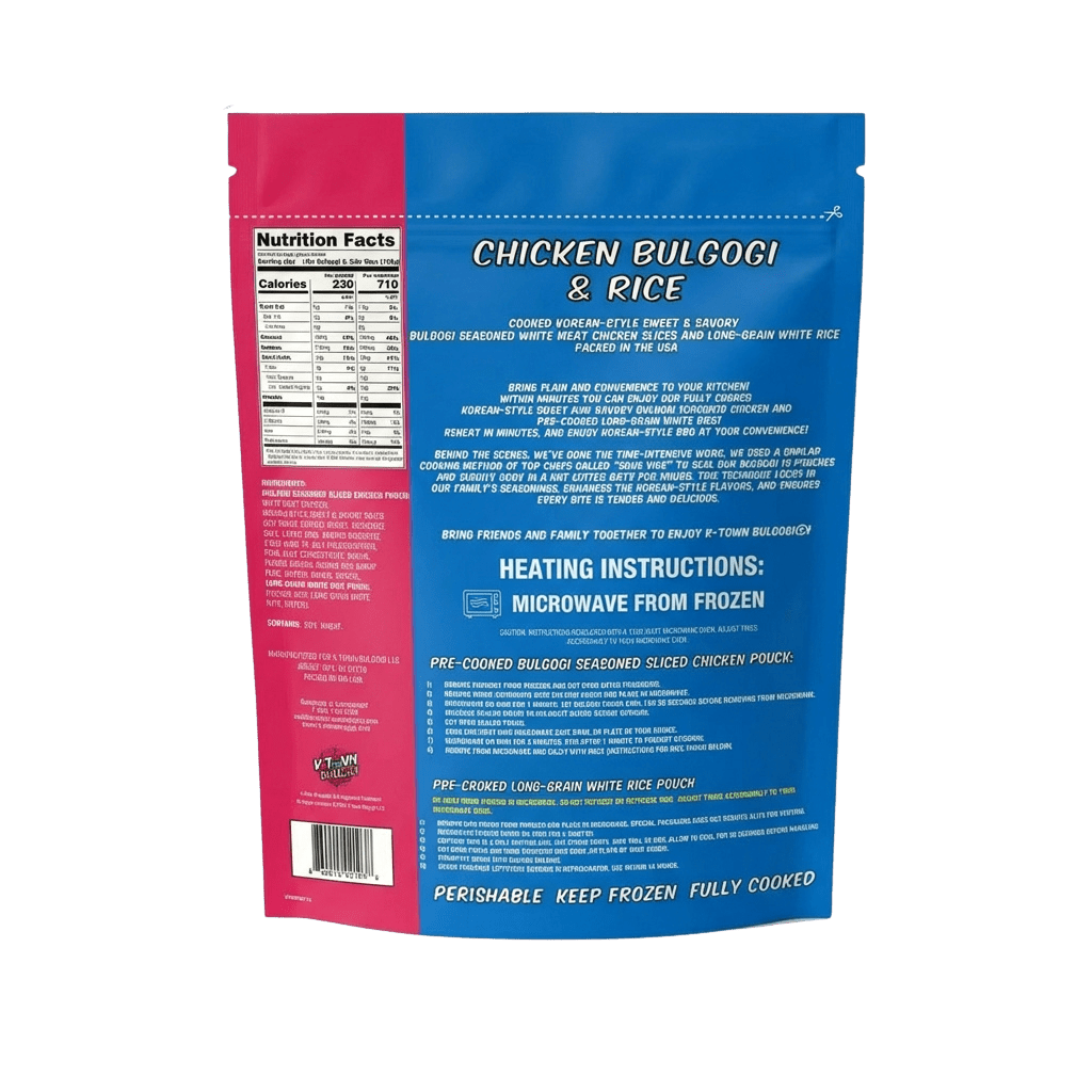 Chicken Bulgogi & Rice (17.6 oz) - K - town Bulgogi