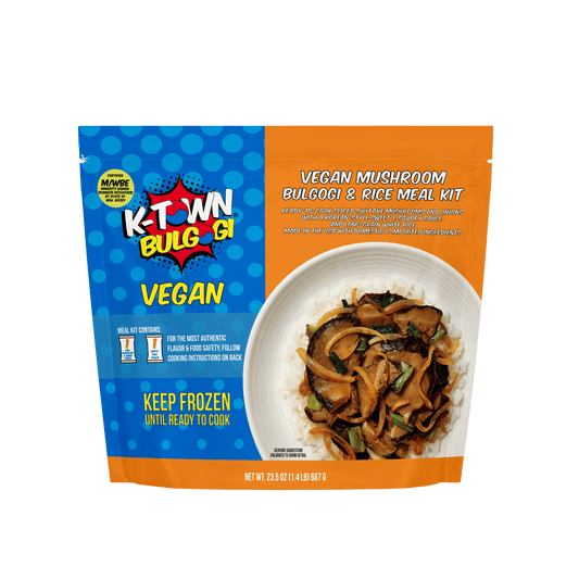 Vegan Mushroom Bulgogi & Rice Meal Kit (23.5 OZ) - K - town Bulgogi